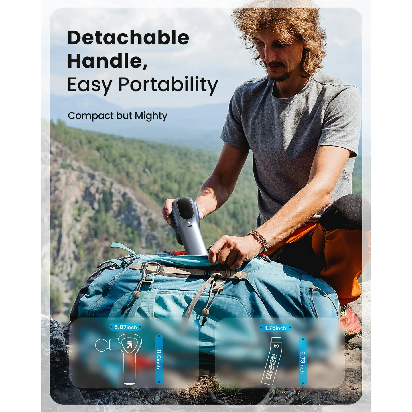 RENPHO Extended Reach Massage Gun