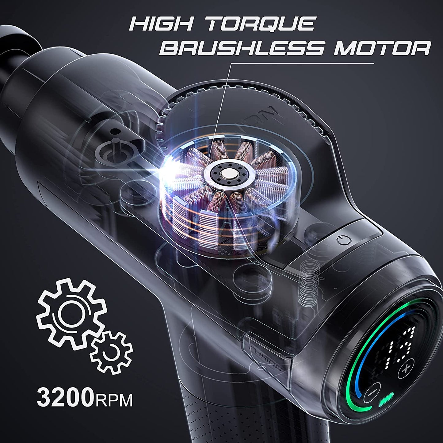 Fusion Black Pro Muscle Massage Gun