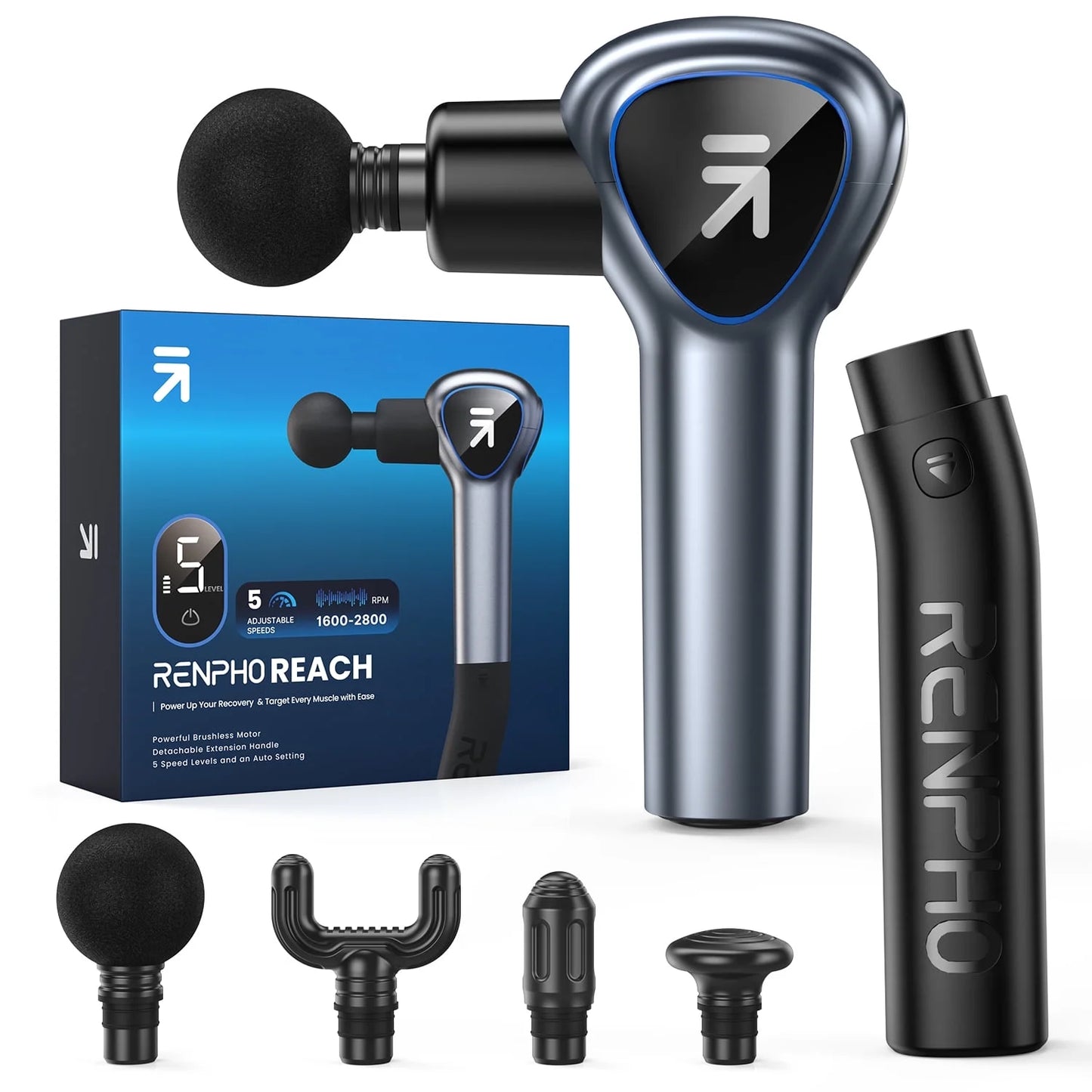 RENPHO Extended Reach Massage Gun