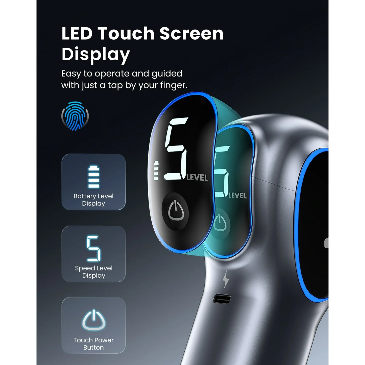 RENPHO Extended Reach Massage Gun